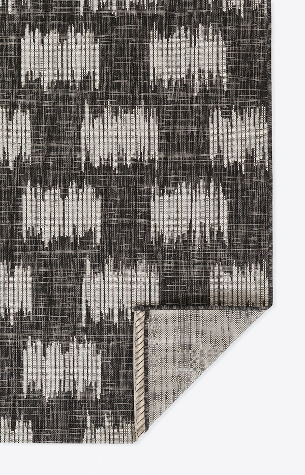 Momeni Novogratz Villa VI-12 Machine Made Transitional Geometric Indoor/Outdoor Area Rug Charcoal 9'3" x 12'6" VILLAVI-12CHR93C6