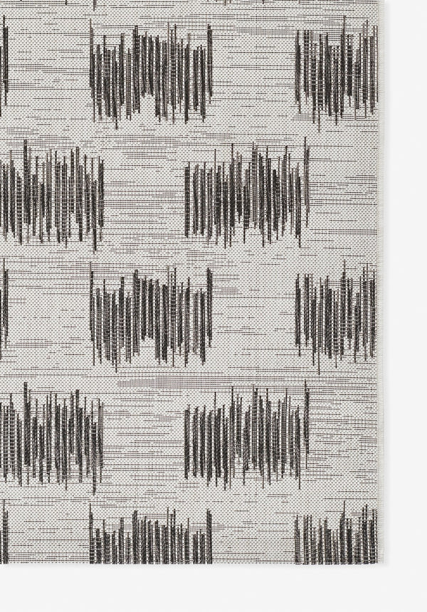 Momeni Novogratz Villa VI-12 Machine Made Transitional Geometric Indoor/Outdoor Area Rug Ivory 9'3" x 12'6" VILLAVI-12IVY93C6