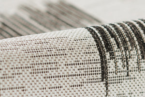 Momeni Novogratz Villa VI-12 Machine Made Transitional Geometric Indoor/Outdoor Area Rug Ivory 9'3" x 12'6" VILLAVI-12IVY93C6