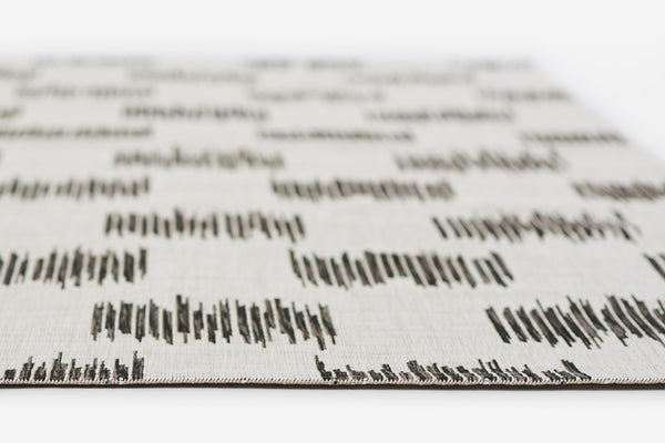 Momeni Novogratz Villa VI-12 Machine Made Transitional Geometric Indoor/Outdoor Area Rug Ivory 9'3" x 12'6" VILLAVI-12IVY93C6