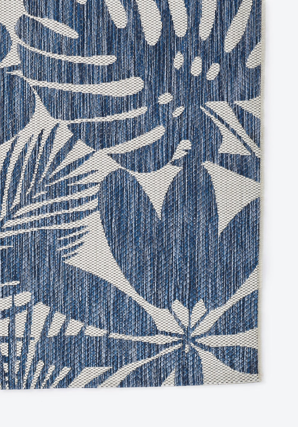 Momeni Novogratz Villa VI-13 Machine Made Transitional Floral Indoor/Outdoor Area Rug Blue 9'3" x 12'6" VILLAVI-13BLU93C6