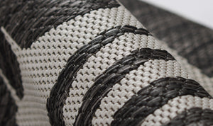 Momeni Novogratz Villa VI-13 Machine Made Transitional Floral Indoor/Outdoor Area Rug Charcoal 9'3" x 12'6" VILLAVI-13CHR93C6