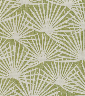 Momeni Novogratz Villa VI-14 Machine Made Transitional Leaves Indoor/Outdoor Area Rug Green 9'3" x 12'6" VILLAVI-14GRN93C6