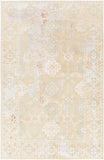 Chandra Rugs Vingel 65% Wool + 35% Viscose Hand-Knotted Traditional Rug Green/Grey/Brown 9' x 13'