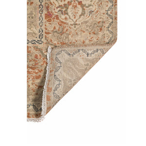AMER Rugs Vintage VIN-1 Hand-Knotted Bordered Transitional Area Rug Orange/Tan 10' x 14'