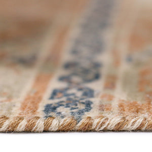 AMER Rugs Vintage VIN-1 Hand-Knotted Bordered Transitional Area Rug Orange/Tan 10' x 14'