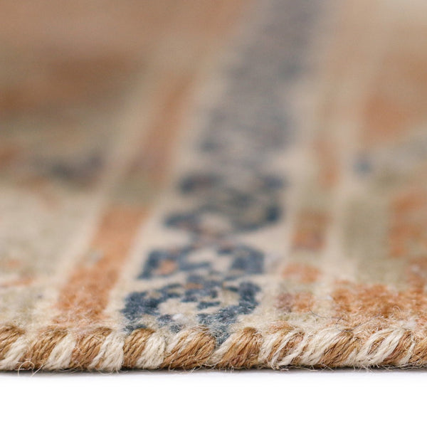 AMER Rugs Vintage VIN-1 Hand-Knotted Bordered Transitional Area Rug Orange/Tan 10' x 14'