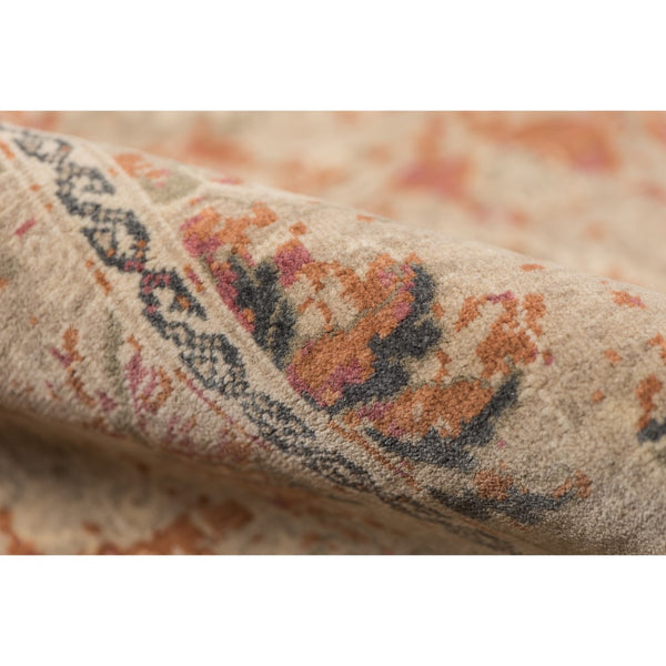 AMER Rugs Vintage VIN-1 Hand-Knotted Bordered Transitional Area Rug Orange/Tan 10' x 14'