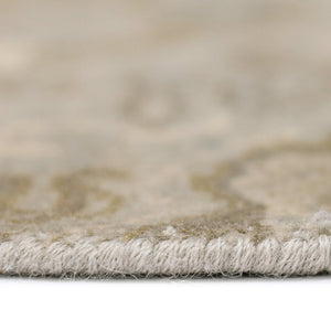 AMER Rugs Vintage VIN-3 Hand-Knotted Bordered Transitional Area Rug Blue/Tan 10' x 14'