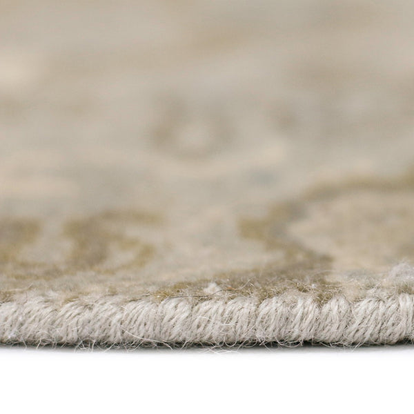 AMER Rugs Vintage VIN-3 Hand-Knotted Bordered Transitional Area Rug Blue/Tan 10' x 14'