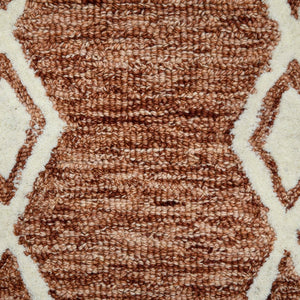 AMER Rugs Vista VIS-5 Hand-Hooked Geometric Farmhouse Area Rug Sienna 9' x 13'