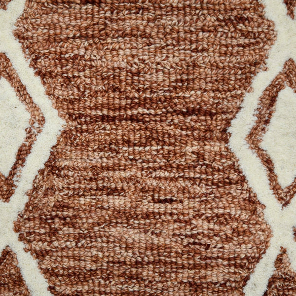 AMER Rugs Vista VIS-5 Hand-Hooked Geometric Farmhouse Area Rug Sienna 9' x 13'