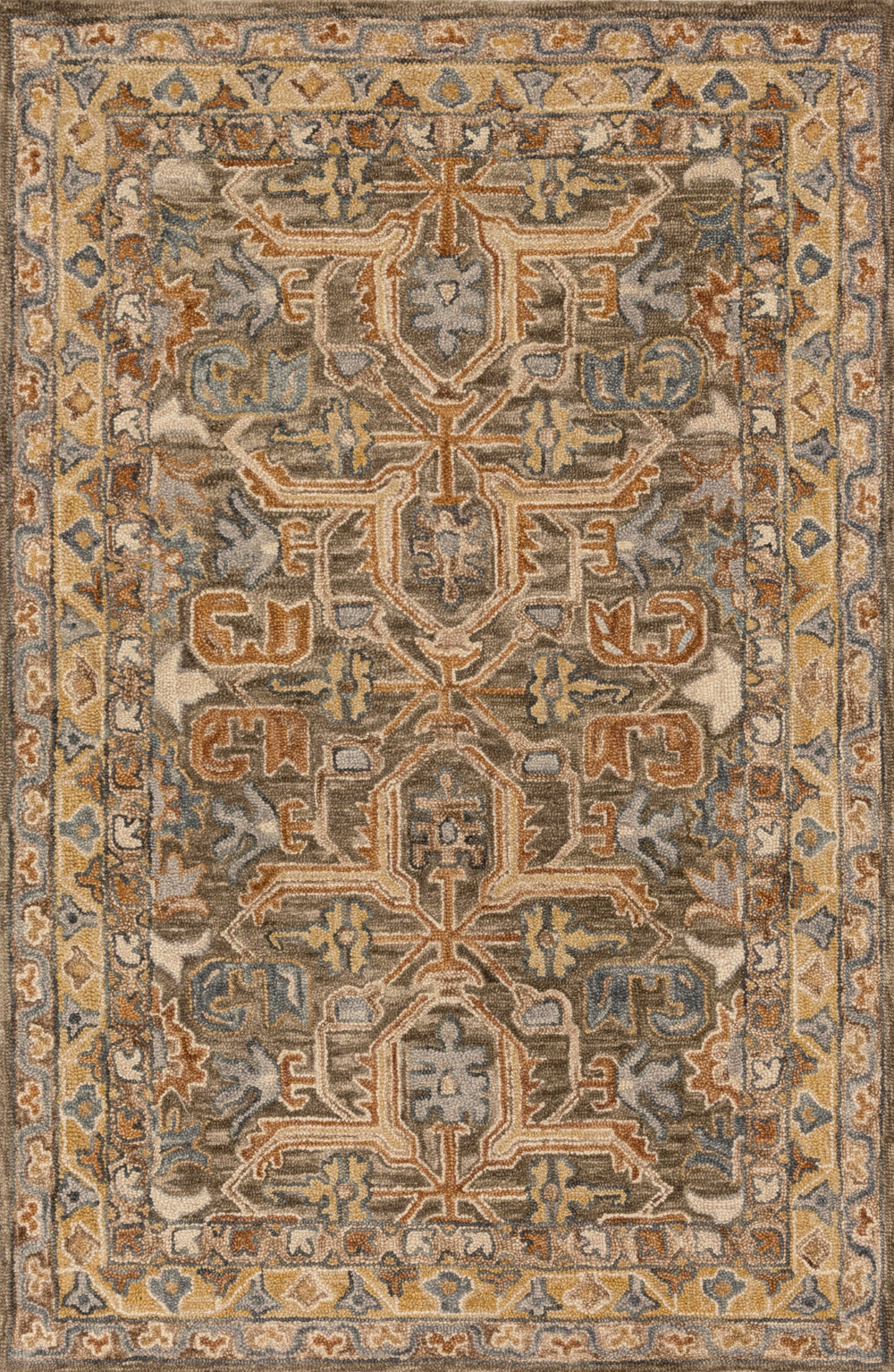 Loloi Victoria VK-01 100% Wool Hooked Traditional Rug VITRVK-01WAML93D0