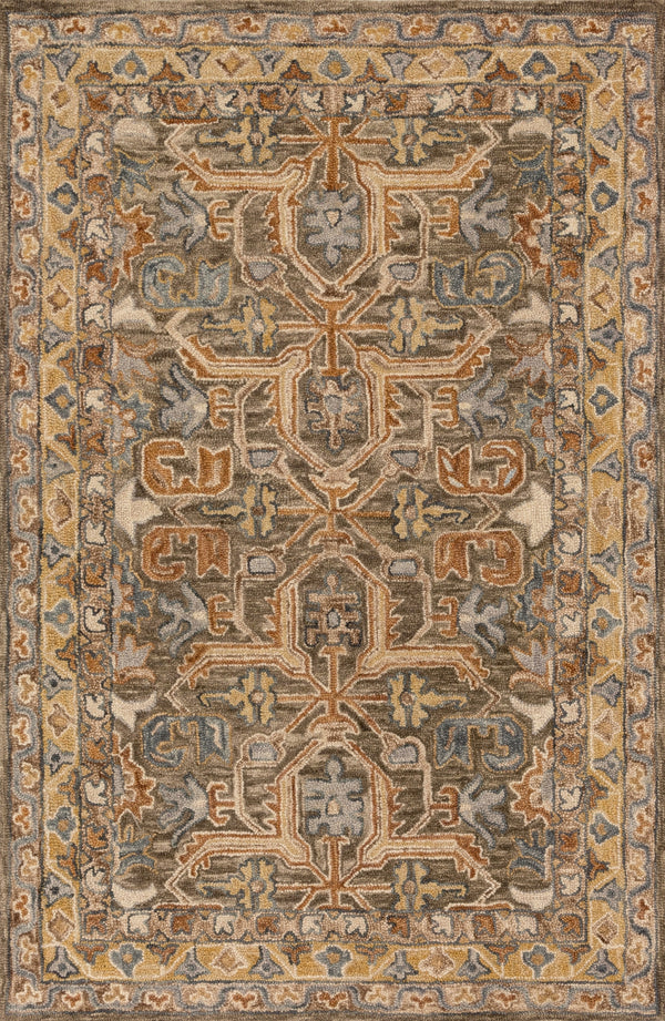Loloi Victoria VK-01 100% Wool Hooked Traditional Rug VITRVK-01WAML93D0