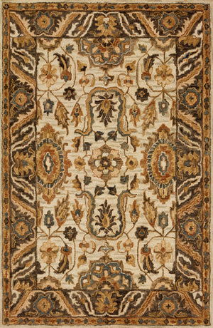Loloi Victoria VK-02 100% Wool Hooked Traditional Rug VITRVK-02IVDT93D0
