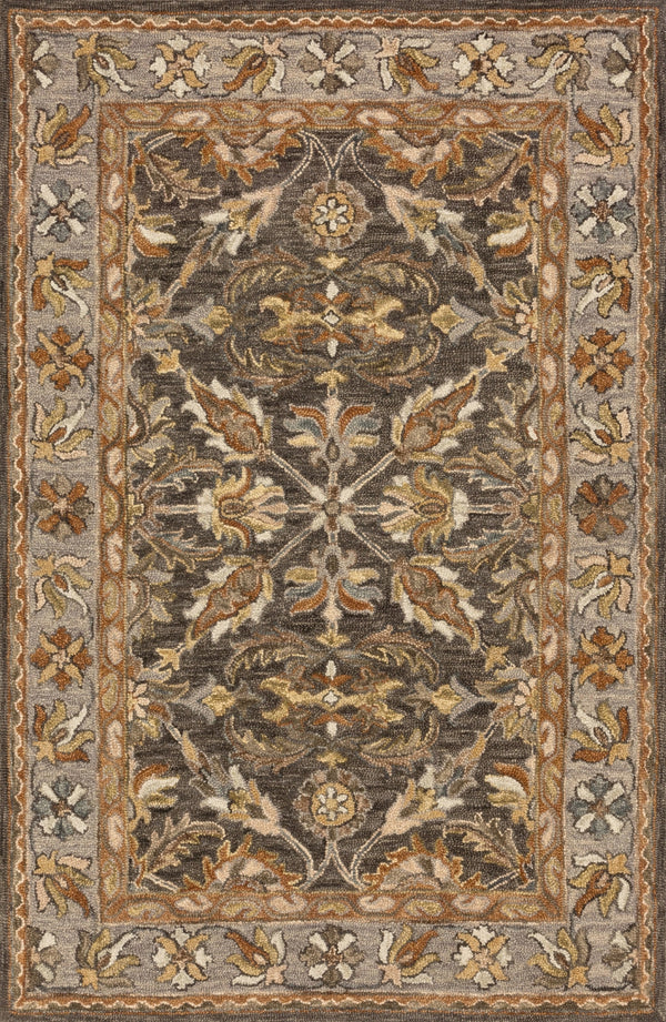 Loloi Victoria VK-06 100% Wool Hooked Traditional Rug VITRVK-06DTGY93D0