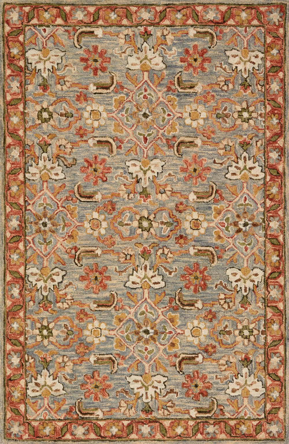 Loloi Victoria VK-10 100% Wool Hooked Traditional Rug VITRVK-10SLTC93D0