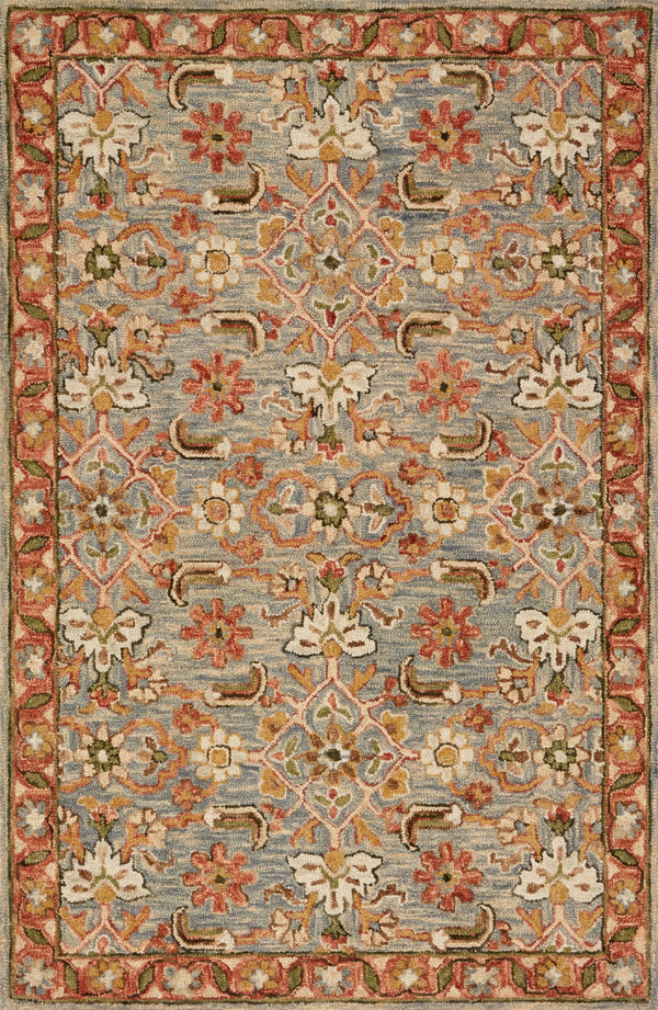 Loloi Victoria VK-10 100% Wool Hooked Traditional Rug VITRVK-10SLTC93D0