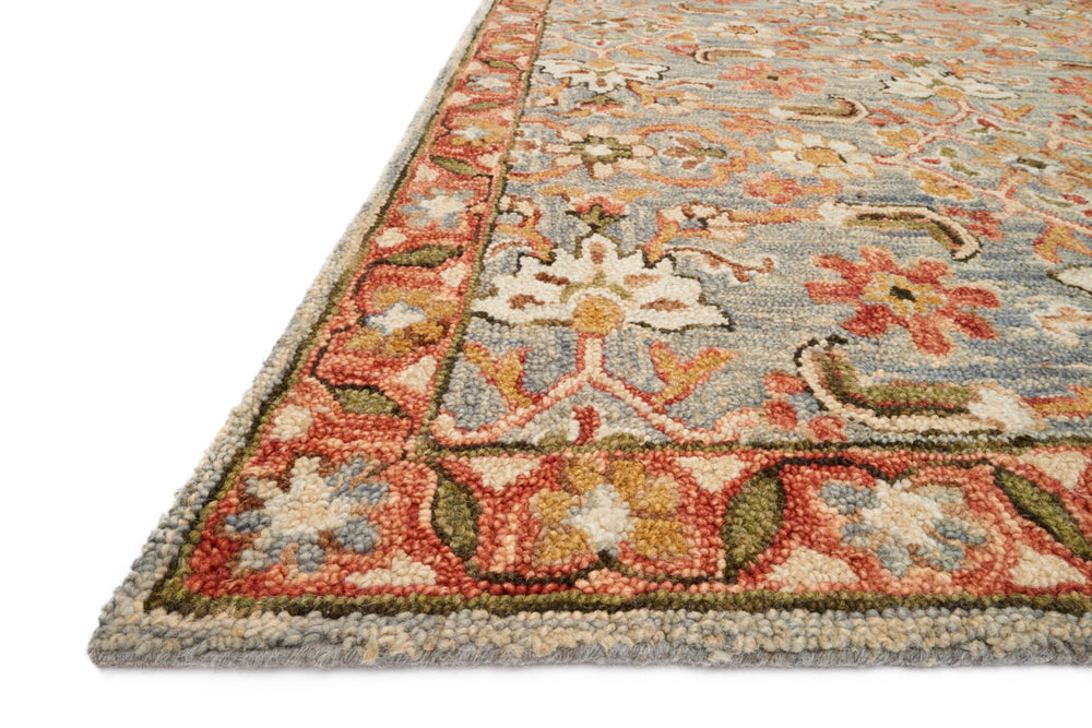 Loloi Victoria VK-10 100% Wool Hooked Traditional Rug VITRVK-10SLTC93D0