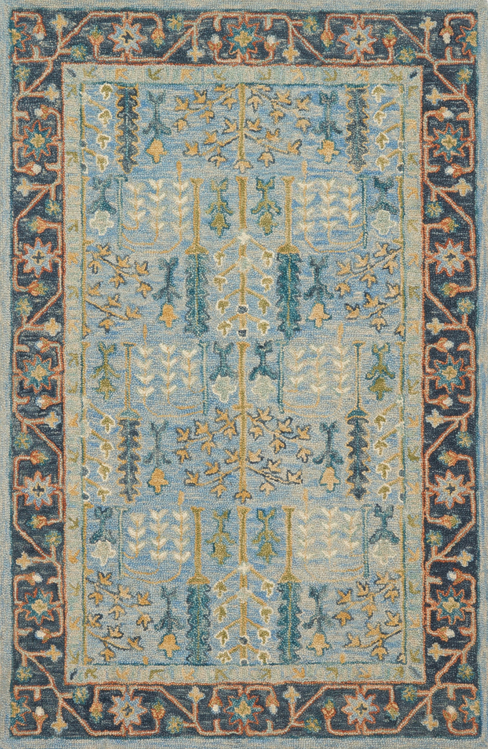 Loloi Victoria VK-12 100% Wool Hooked Traditional Rug VITRVK-12LBXD93D0