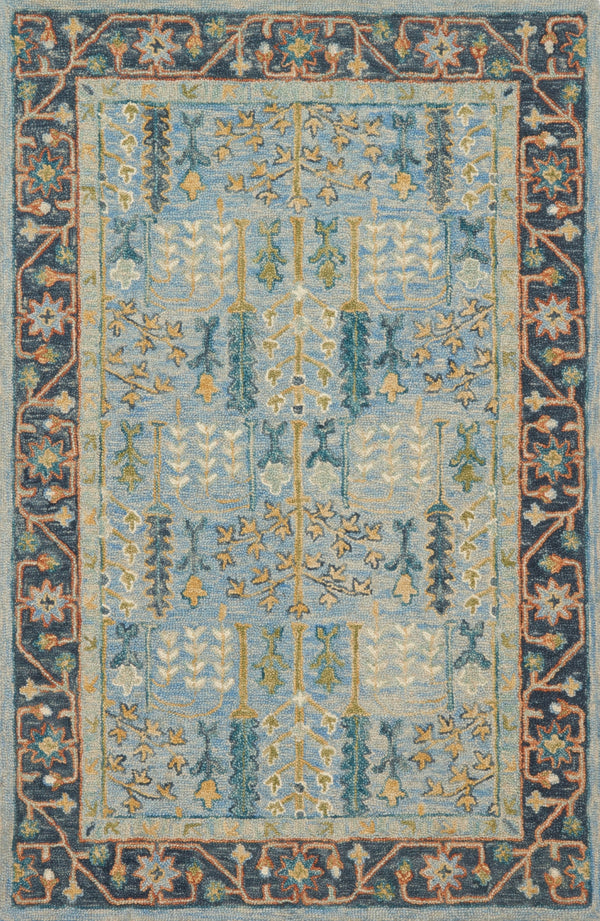 Loloi Victoria VK-12 100% Wool Hooked Traditional Rug VITRVK-12LBXD93D0