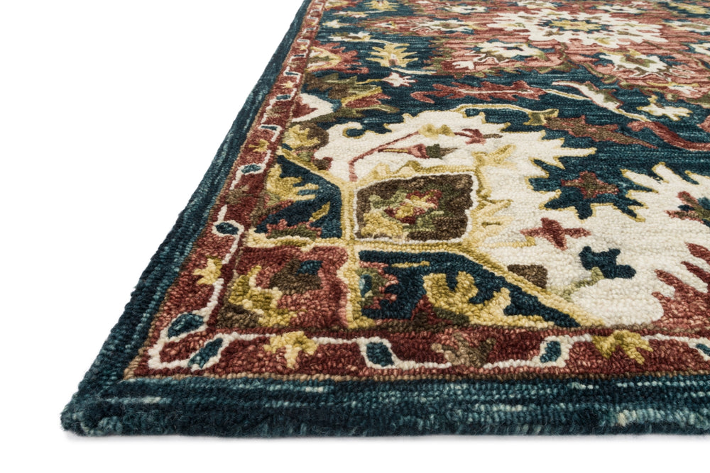 Loloi Victoria VK-13 100% Wool Hooked Traditional Rug VITRVK-13TERA93D0