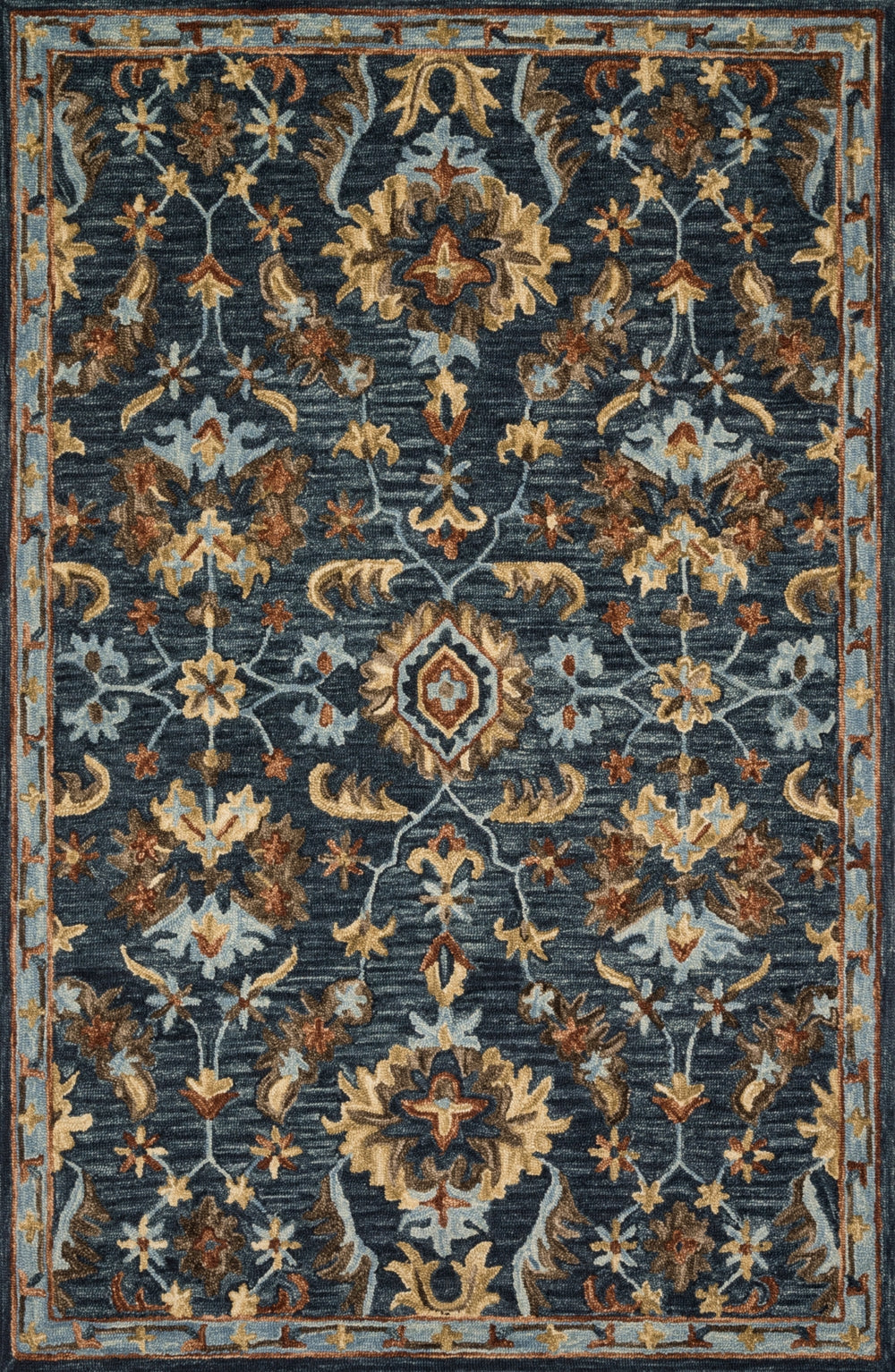 Loloi Victoria VK-14 100% Wool Hooked Traditional Rug VITRVK-14DEML93D0