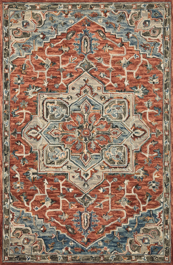 Loloi Victoria VK-15 100% Wool Hooked Traditional Rug VITRVK-15REML93D0
