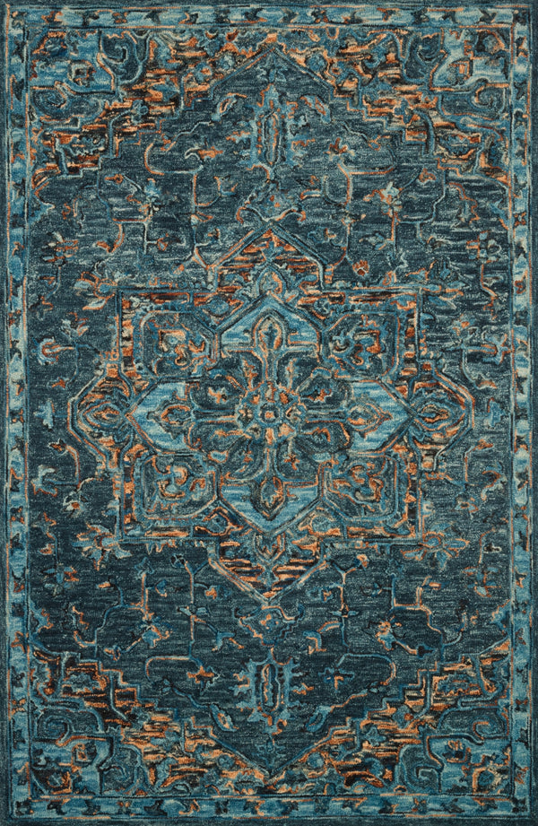 Loloi Victoria VK-15 100% Wool Hooked Traditional Rug VITRVK-15TEML93D0