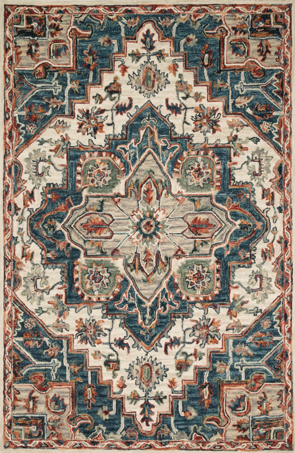 Loloi Victoria VK-16 100% Wool Hooked Traditional Rug VITRVK-16BBRE93D0