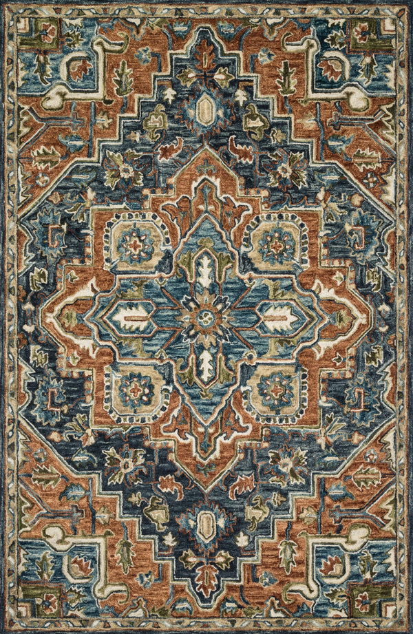 Loloi Victoria VK-16 100% Wool Hooked Traditional Rug VITRVK-16RUML93D0