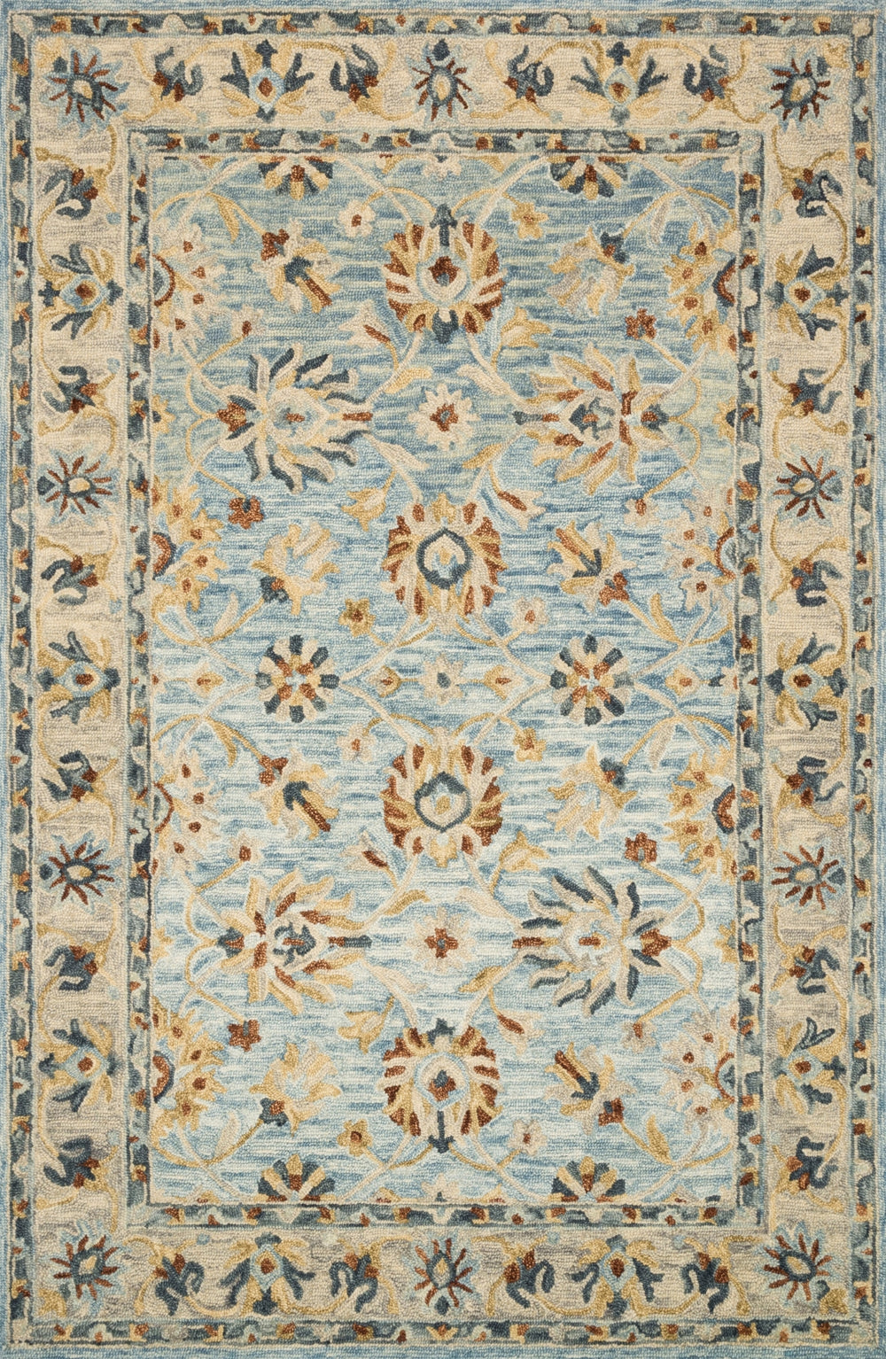 Loloi Victoria VK-18 100% Wool Hooked Traditional Rug VITRVK-18LBNA93D0
