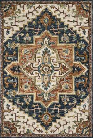 Loloi Victoria VK-19 100% Wool Hooked Traditional Rug VITRVK-19BBML93D0