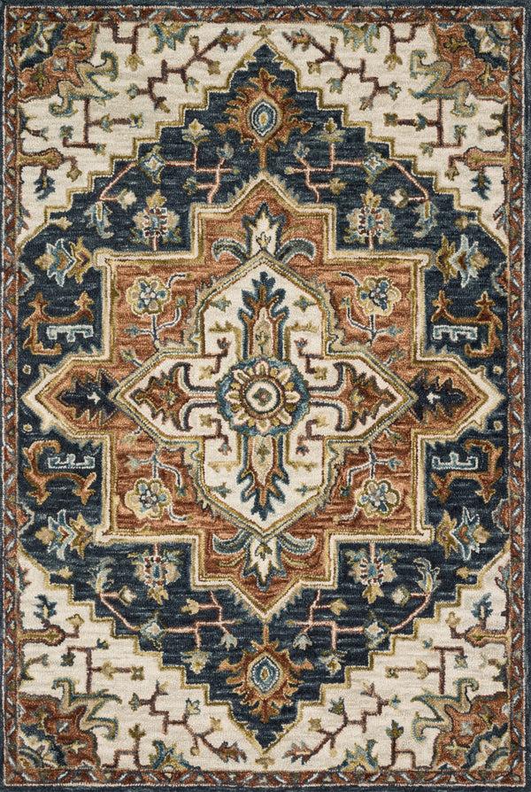 Loloi Victoria VK-19 100% Wool Hooked Traditional Rug VITRVK-19BBML93D0