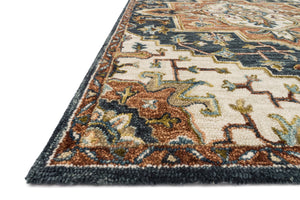 Loloi Victoria VK-19 100% Wool Hooked Traditional Rug VITRVK-19BBML93D0