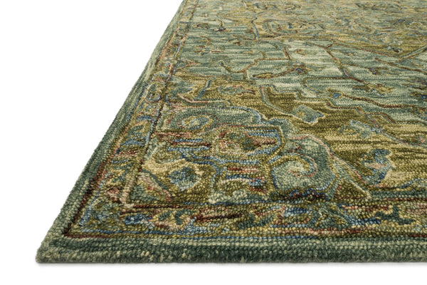 Loloi Victoria VK-20 100% Wool Hooked Traditional Rug VITRVK-20DGTO93D0