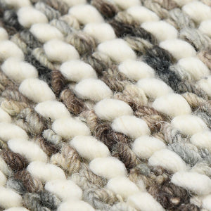 AMER Rugs Vivid VIV-2 Hand-Loomed Striped Farmhouse Area Rug Gray 9' x 12'