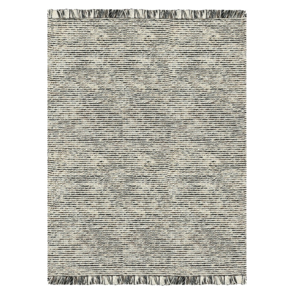 AMER Rugs Vivid VIV-2 Hand-Loomed Striped Farmhouse Area Rug Gray 9' x 12'