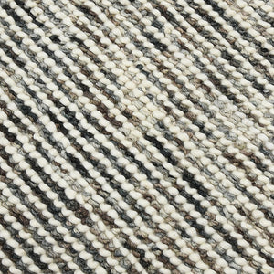 AMER Rugs Vivid VIV-2 Hand-Loomed Striped Farmhouse Area Rug Gray 9' x 12'