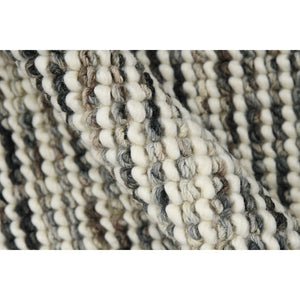 AMER Rugs Vivid VIV-2 Hand-Loomed Striped Farmhouse Area Rug Gray 9' x 12'