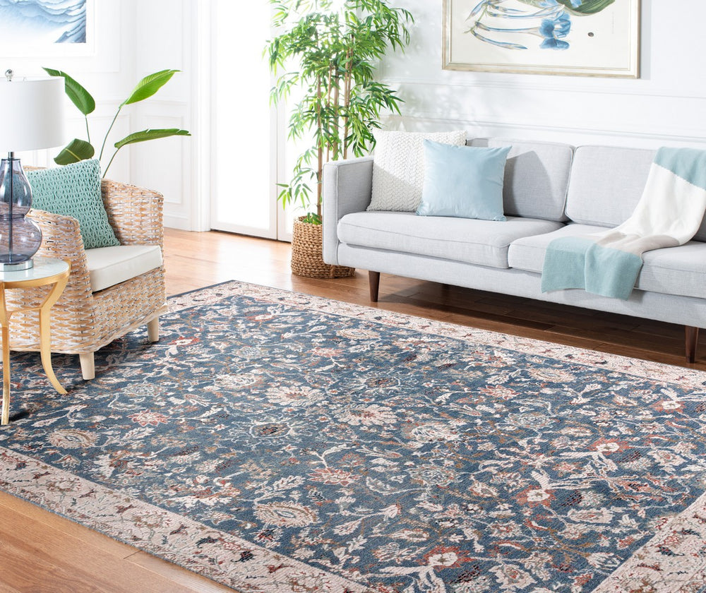 Safavieh Vivaldi 516  Power Loomed Rug Blue / Ivory VIV516M-9