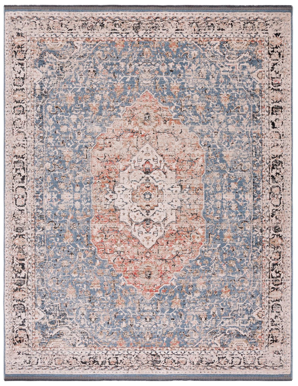 Safavieh Vivaldi 565 Power Loomed 80% Polyester/20% Cotton Transitional Rug VIV565M-9