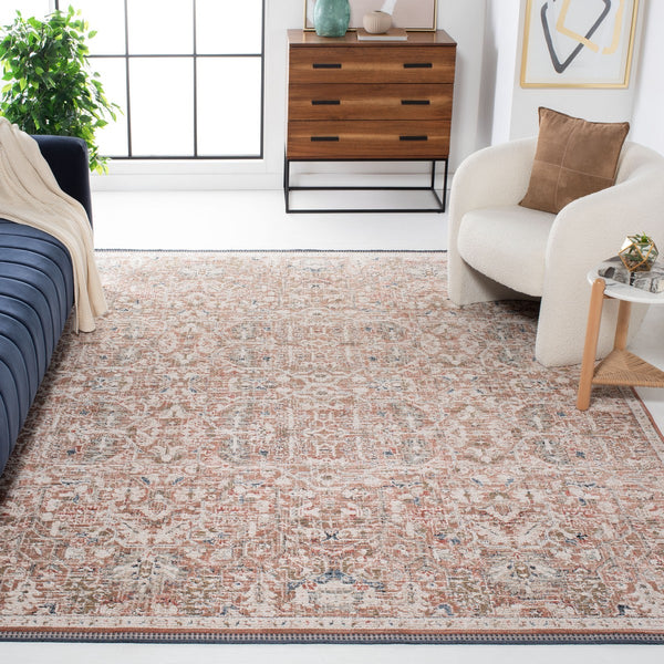 Safavieh Vivaldi 568  Power Loomed Rug Rust / Ivory VIV568P-9