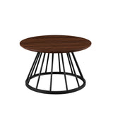 Walker Edison Vivian Modern/Contemporary 30" Modern Coffee Table with Metal Caged Base VIVL1KDW