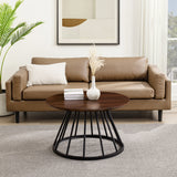 Walker Edison Vivian Modern/Contemporary 30" Modern Coffee Table with Metal Caged Base VIVL1KDW