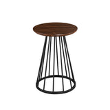 Walker Edison Vivian Modern/Contemporary 16" Modern Side Table with Metal Caged Base VIVL8KDW