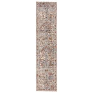 Jaipur Living Valentia Collection VLN09 Pierce 70% Polyester 30% Viscose Machine Made Updated Traditional Medallion Rug RUG151241