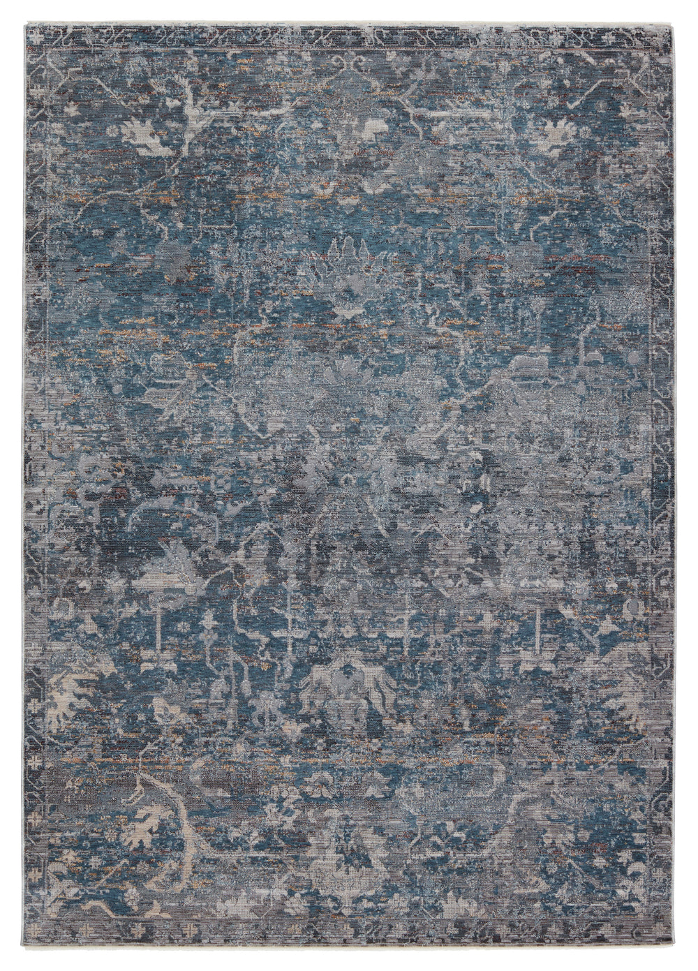 Jaipur Living Valentia Collection VLN12 Cicely 65% Polyester 35% Viscose Machine Made Updated Traditional Floral Rug RUG152958