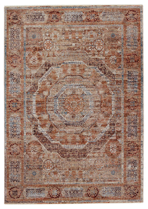 Jaipur Living Valentia Collection VLN15 Arcadia 65% Polyester 35% Viscose Machine Made Updated Traditional Medallion Rug RUG152961