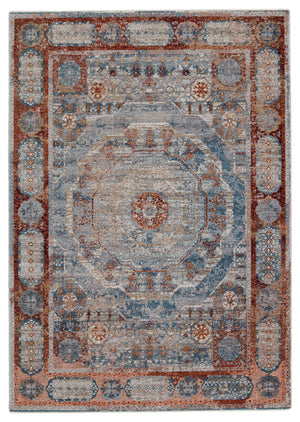 Jaipur Living Valentia Collection VLN16 Arcadia 65% Polyester 35% Viscose Machine Made Updated Traditional Medallion Rug RUG152962